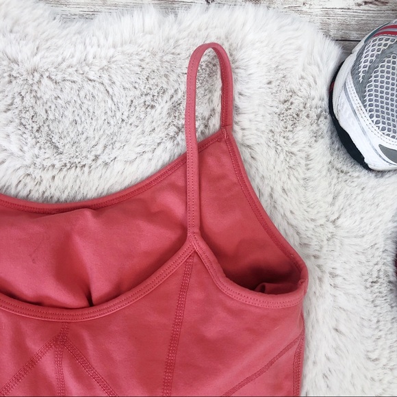 PrAna Peach Diamond Pattern Yoga Tank Top Small - Picture 5 of 6